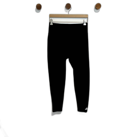 adidas Pants - Adidas Womens Athletic Leggings Size Large Black Solid Casual Lounge Stretchy